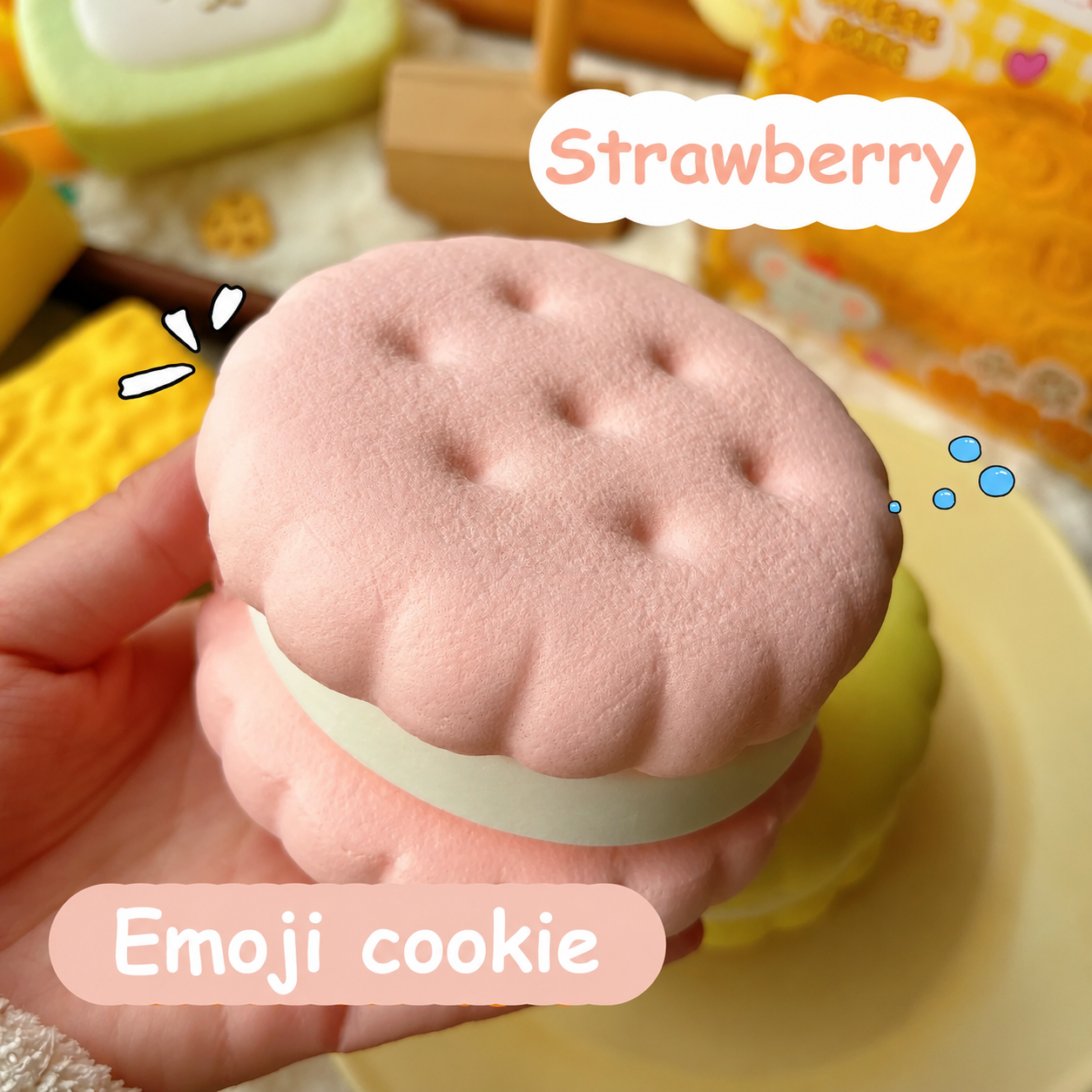 CraveSquish Squeeze Big Ice Cream Cookie toy