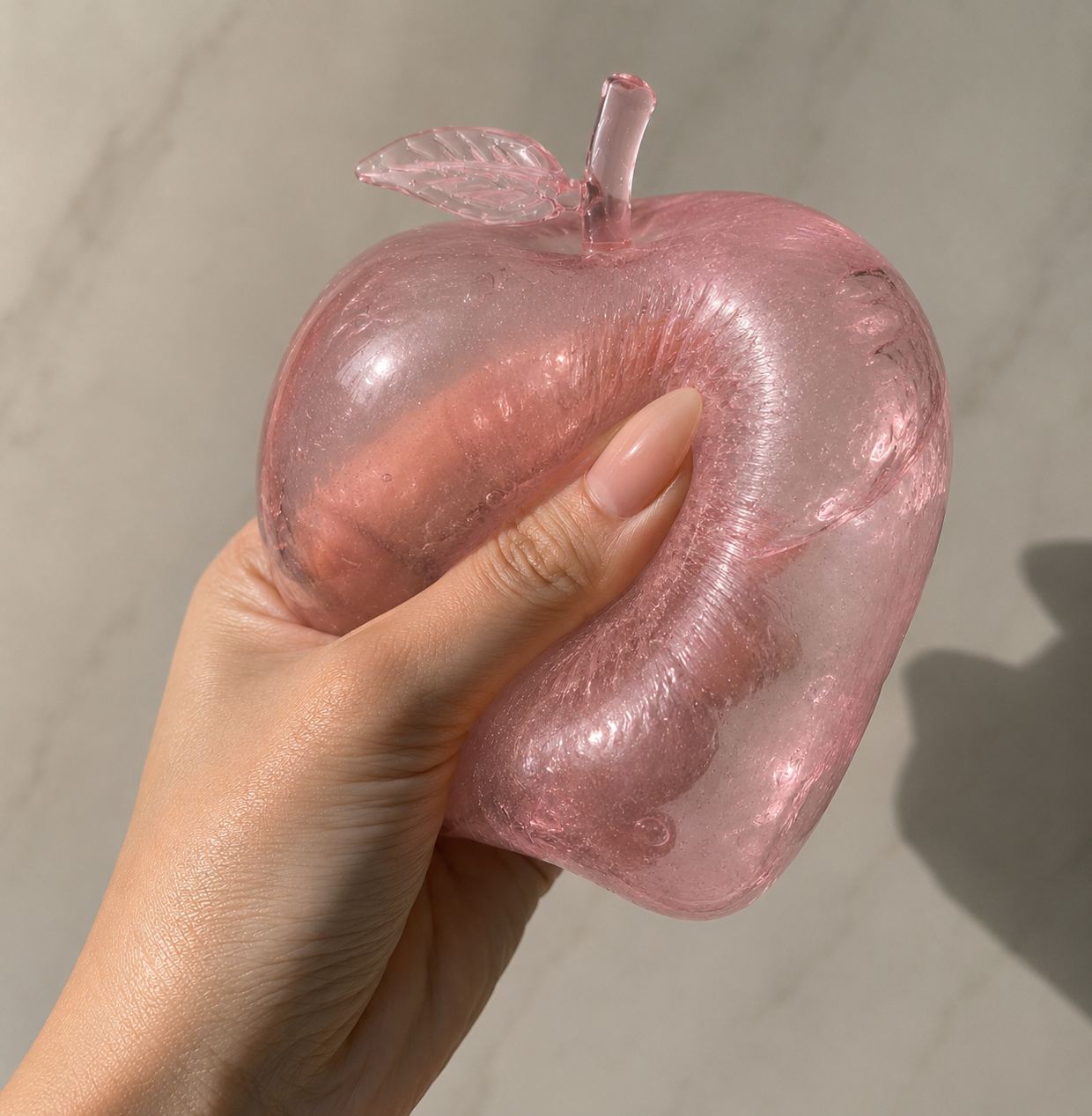 Soft squishy pink apple